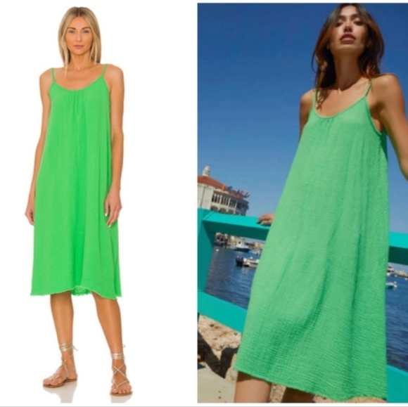 Nation LTD Dresses & Skirts - Nation LTD Adele Midi Dress 100% Cotton Gauze